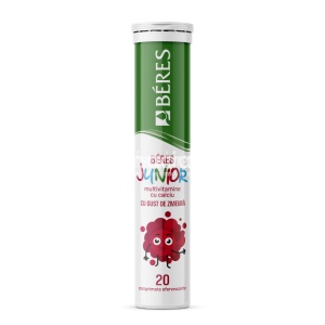 Junior multivitamine - Sprijin pentru crestere si energie, 20 comprimate efervescente, Beres