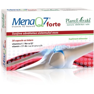 Mena Q7 FORTE Vitamina K2 Naturala, 30 capsule, PlantExtrakt