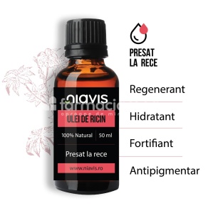 Niavis Ulei de ricin, rol hidratant, calmant, fortifiant, regenerant, antipigmentar, 50ml