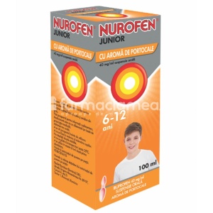 Nurofen Jr Portocale 6-12a 40mg/ml susp orala 100ml Reckitt