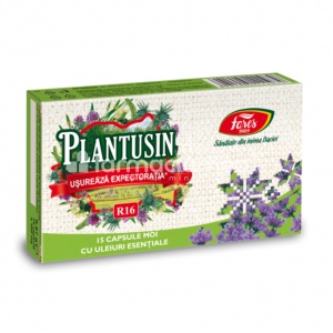 Plantusin Usureaza Expectoratia R16, de la 7 ani, 15 capsule moi, Fares