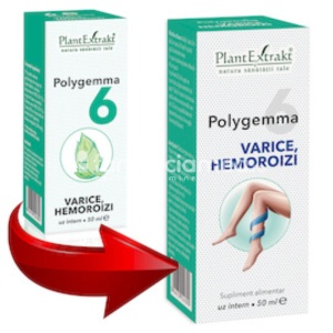 Polygemma 6 Varice Hemoroizi 50ml Plant E - Img 1