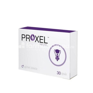 Proxel, prostata, reduce volumul prostatei marite si ajuta la mentinerea functiei sexuale normale, 30 de capsule, Farma-Derma