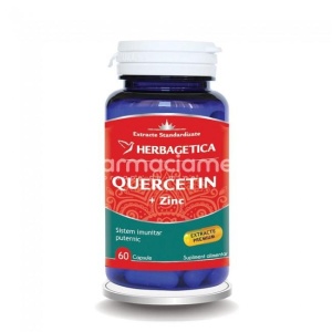 Quercetin si Zinc, 60 capsule, Herbagetica