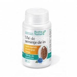 Rotta Natura Ulei de Seminte de In 1000mg x 30cps