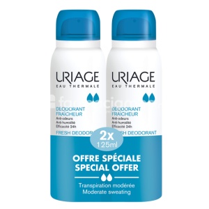 Uriage Deo Spray cu Piatra de Alaun 125ml Pachet 1+1