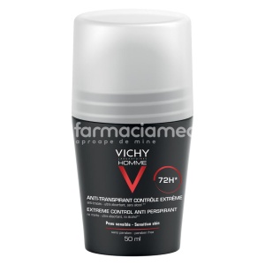 Vichy Homme Deo Roll on Control Extrem Eficacitate 72H 50ml