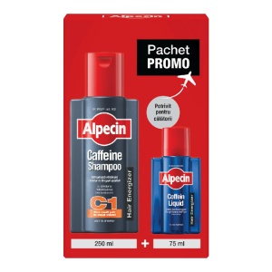 Alpecin C1 Sampon Cofeina 250ml+Liquid Caffeine 75ml Pachet