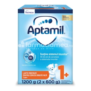 Aptamil 1+ lapte praf, de la 12 luni, 1200 g