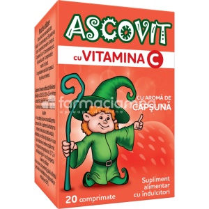 Ascovit Capsuni 100mg x 20cpr mast Omega Pharma