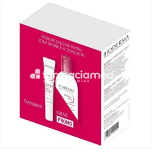 Bioderma Sensibio Pachet Contur de Ochi 15ml + H2O Apa micelara 250ml