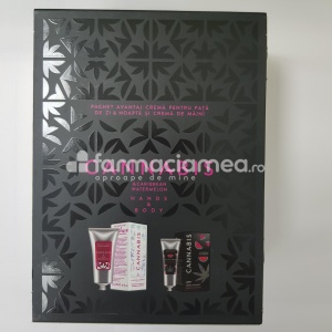Cannabis & Acid Hialuronic crema zi si noapte, 75 ml + Cannabis & Caraibean Watermelon crema de maini, 30 ml, Fiterman Pharma