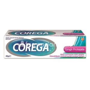 Corega Gingii Protejate crema adeziva pentru proteza dentara, 40 g, Gsk