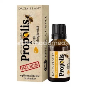 Dacia Plant Extract Natural de Propolis fara Alcool cu Picurator 20ml