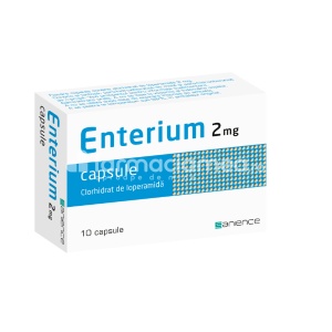 Enterium 2mg, antidiareic, 10 capsule, Sanience