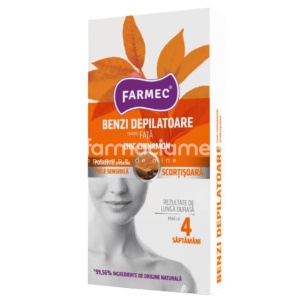 Farmec Benzi Depilatoare Fata Chic Cinnamon x 20buc