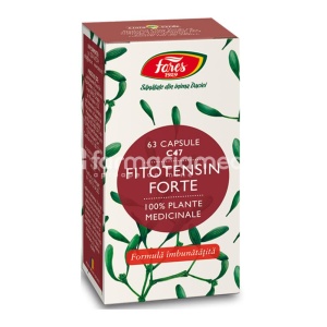 Fitotensin Forte C47, amelioreaza simptomele hipertensiunii arteriale, 63 capsule, Fares