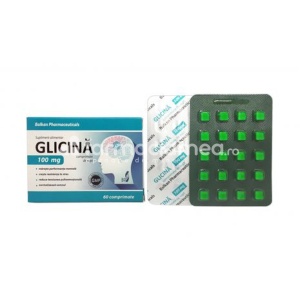 Glicina 100mg, 60 comprimate Balkan Pharmaceuticals