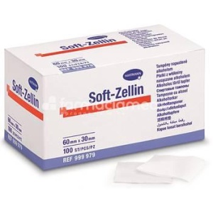 Hartmann Soft Zellin C Tampoane cu Alcool pt curatare x 100buc