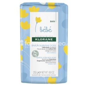 Klorane Bebe sapun cu extract de galbenele, 250g
