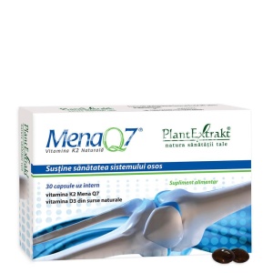 Mena Q7 Vitamina K2 Naturala x 30cps Plant E