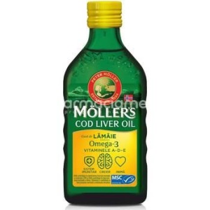 Mollers Cod liver oil omega 3 lamaie x 250ml