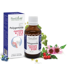 Polygemma 5 Cavitate Bucala si Gat 50ml Plant E