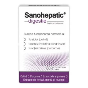 Sanohepatic Digestie x 60cpr Zdrovit
