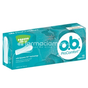 Tampoane ProComfort Super Plus, 16 bucati, O.B.