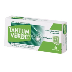 Tantum Verde cu Aroma de Menta x 20cpr Angelini