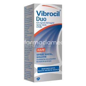 Vibrocil Duo 0,5mg/ml+0,6mg/ml spray nazal 10ml GSK