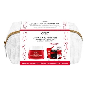 Vichy Liftactiv B3 Crema Anti-pigmentare SPF50 50ml + Dercos Sampon Aminexil 50ml + Cadou