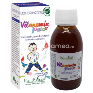 Vitanemin sirop, de la 1 an, 125 ml, PlantExtrakt