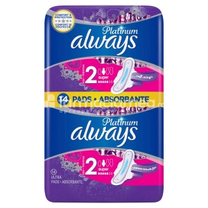 Absorbante Platinum Super Duo, 14 bucati, Always