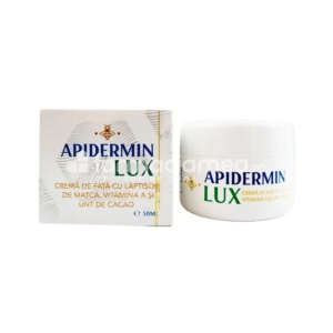 Apidermin Lux Crema de Fata cu Laptisor de Matca si Unt de Cacao 50ml