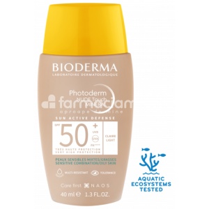 Bioderma Photoderm Nude Touch SPF 50+ Deschis, 40ml