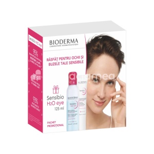 Bioderma Sensibio Pachet Contur de Ochi 15 ml + Apa micelara bifazica 125 ml