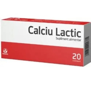 Calciu Lactic 500mg x 20cpr Biofarm