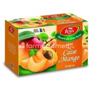 Ceai Caise si Mango, 20 plicuri, Fares