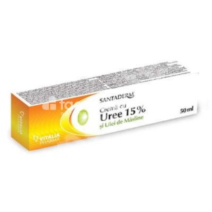 Crema Uree 15% si Ulei de Masline, indicat in ingrijirea pielii uscate, 50ml, Santaderm