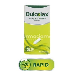Dulcolax 10mg x 6 supozitoare