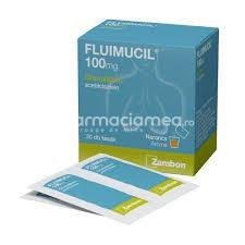 Fluimucil 100mg/plic granule solutie orala, tuse productiva, 30 de plicuri, Zambon