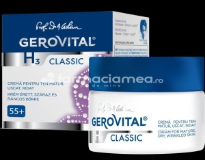 Gerovital H3 Classic Crema pentru ten matur, uscat, ridat, 50 ml