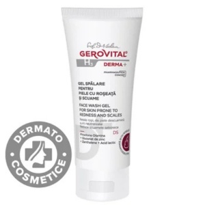 Gerovital H3 Derma+ Gel Spalare Piele cu Roseata si Scuame 150ml