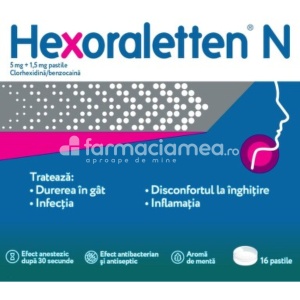Hexoraletten N 5mg+1,5mg x 16cpr