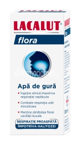 Lacalut apa de gura antiplaque flora, 300 ml
