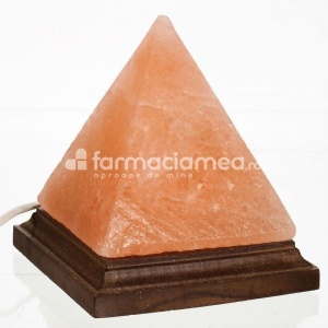 Lampa din cristale de sare piramida-usb, Monte Salt Crystal