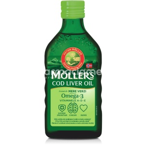 Moller s Cod Liver Oil Omega 3 Mere Verzi 250ml
