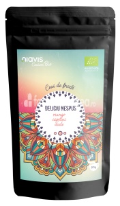 Niavis Ceai ecologic Bio "Deliciu nespus", aroma de mago, capsuni si dude,50 g