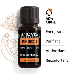 Niavis Ulei esential de portocale, rol antioxidant, antibacterian, afrodisiac, purifiant, tonic, reconfortant, 10 ml